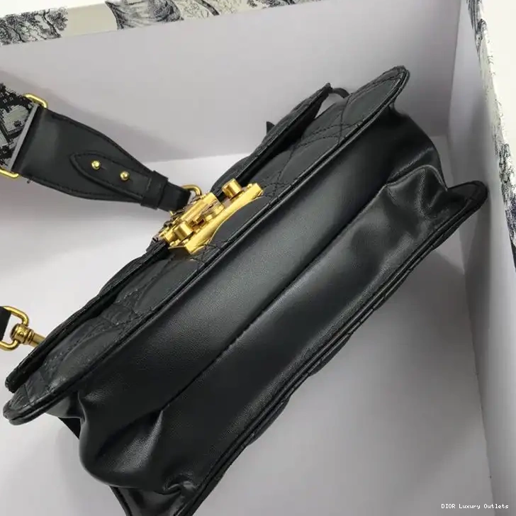 Cheap Dioraddict Black Cannage Bag Lambskin 0701 Luxury
